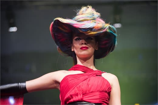 One of the many awe-inspiring hair looks during the week.