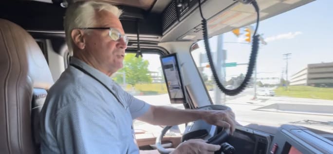 Mack Truck Pioneer Product Specialist Bob Dolan. 