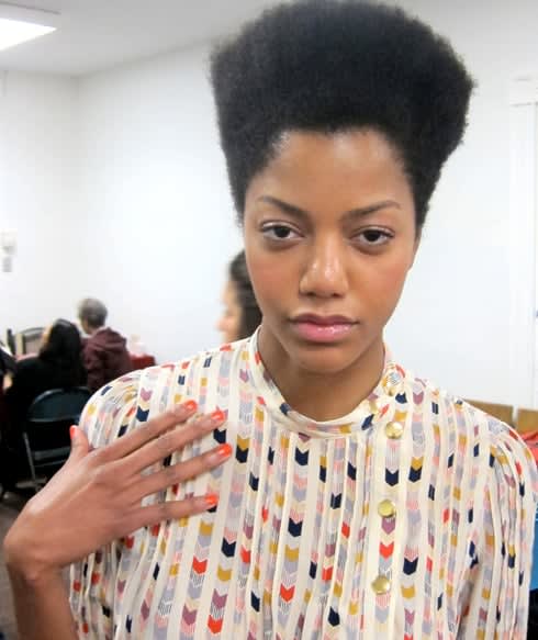 FASHION WEEK: A Pop of Orange at Lauren Moffat