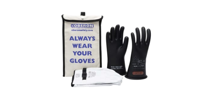 Electrically insulated work gloves.