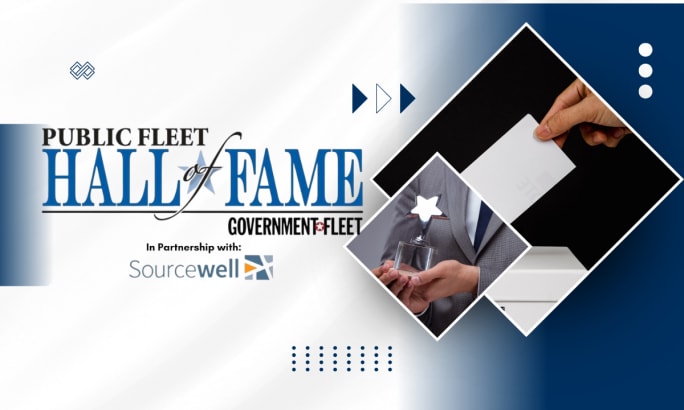 hall of fame logo with sourcewell logo and hand putting in voting card.
