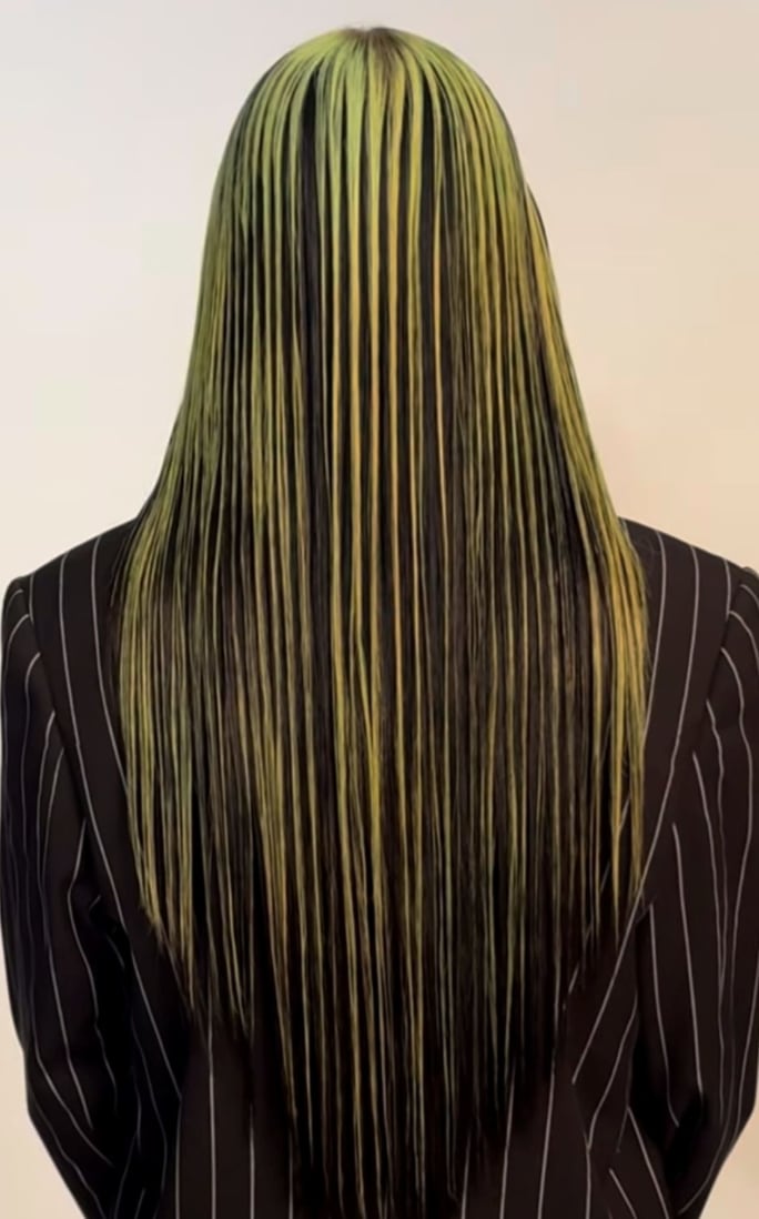 Model showing the Pinstripe technique