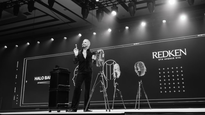 a man on stage