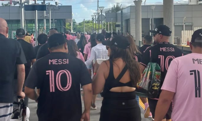 Soccer fans in Miami