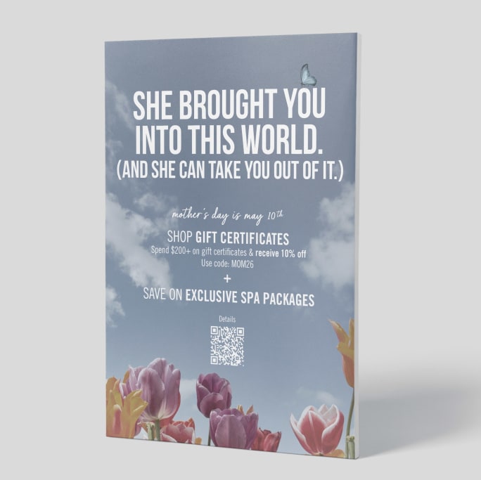 A Mother's Day Campaign Poster for Renaissance Day Spa