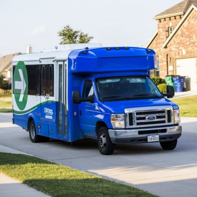 A TAPS Transdev vehicle