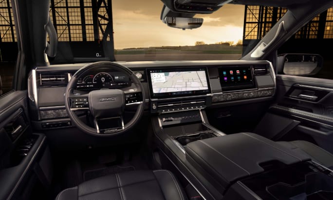 Interior of 2027 GMC Sierra