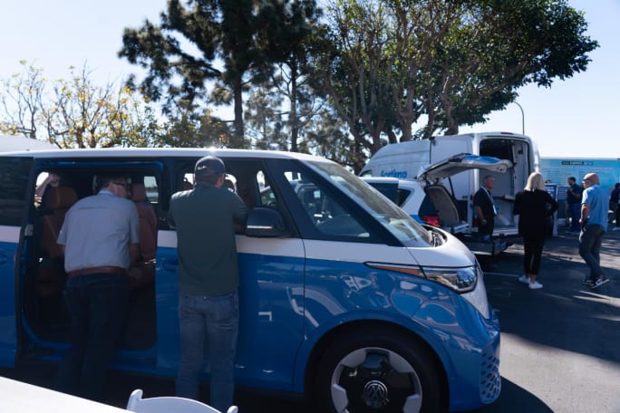 Attendees at ride and drive.
