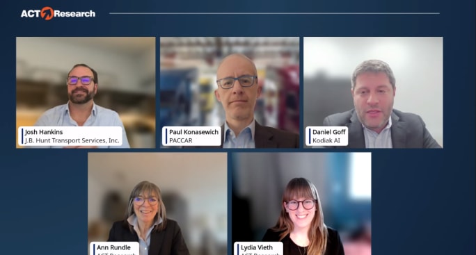 ACT Research Autonomous Truck Panel discussion.