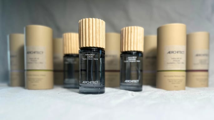 The lineup of Aerchitect mists.
