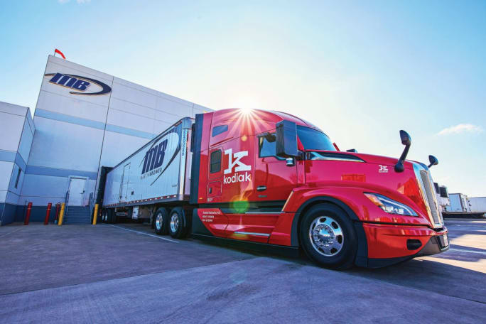 Kodiak autonomous truck.