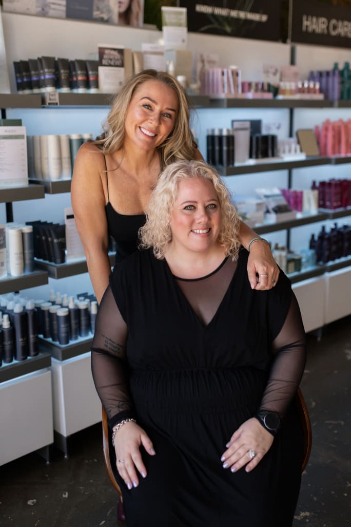 Nicki Wenz (above) and Allison Stock of Zandi K Salon