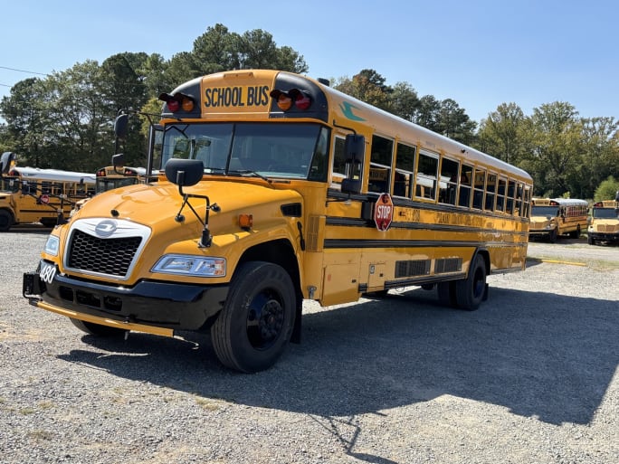 a propane school bus