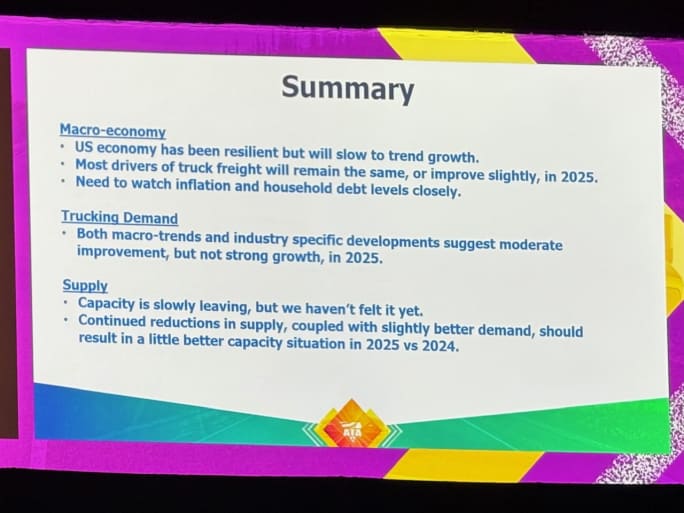 Slide showing summary of Costello's points