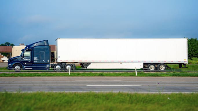 Aurora autonomous truck. 
