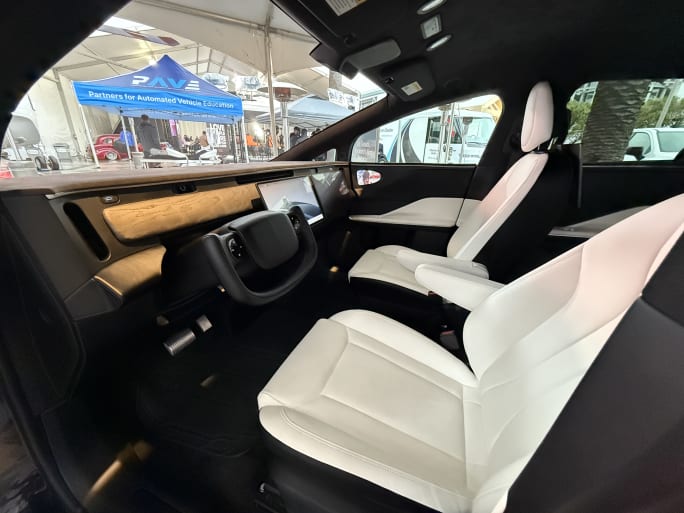 Inside of an autonomous vehicle