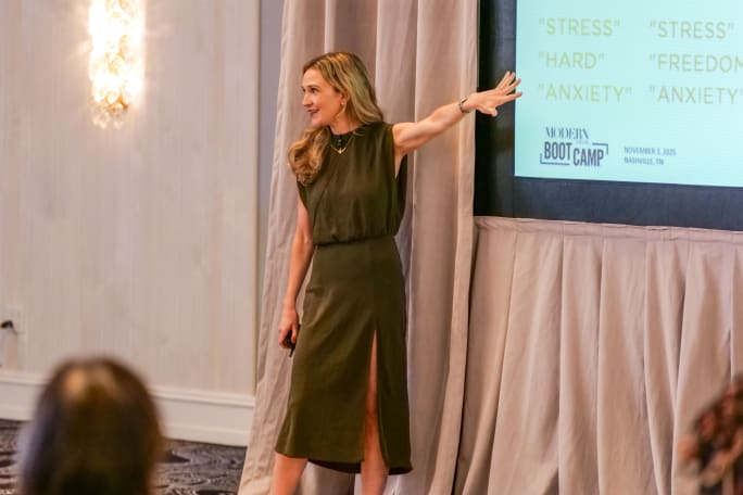 Erin teaches financial literacy at Modern Salon Boot Camp