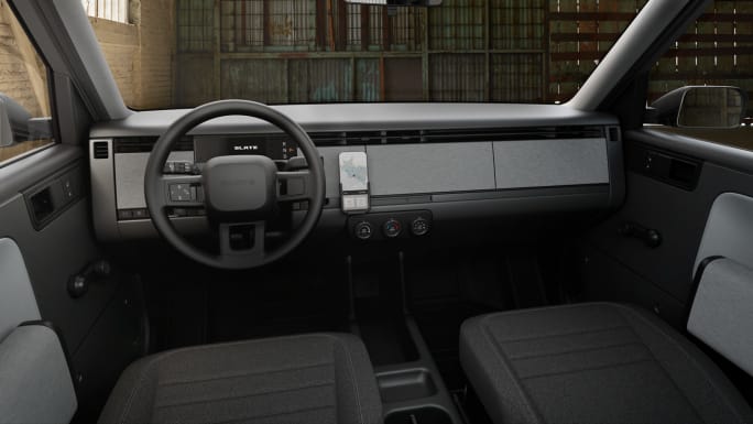 interior of Slate truck