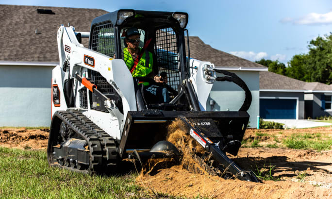 the bobcat t595 trencher