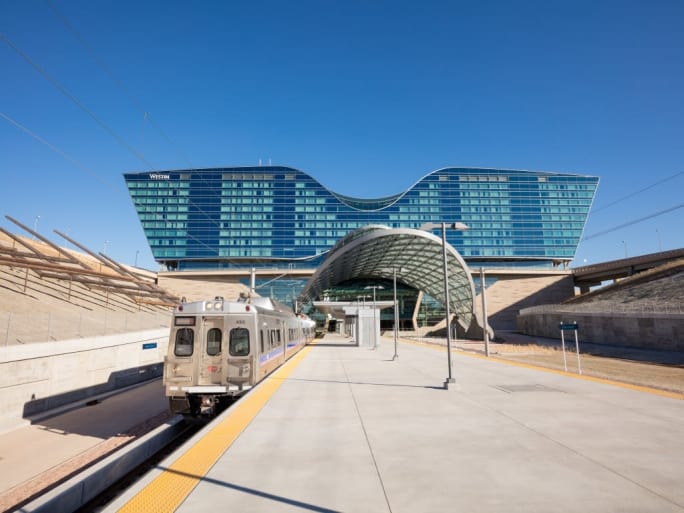 Denver RTD's A Line at the Airport Station