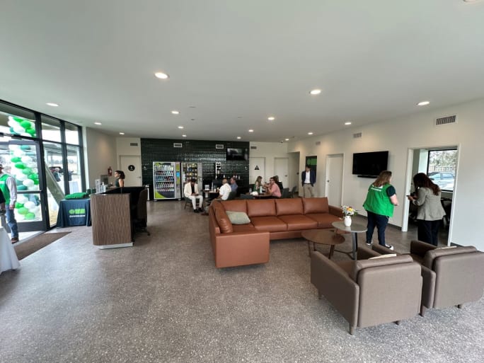 Photo of truck driver's lounge