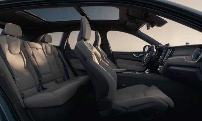 Interior shot of a 2026 Volvo XC60.