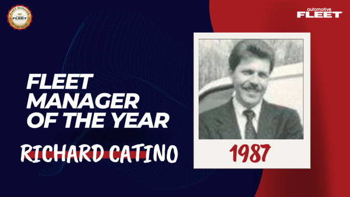 Automotive Fleet Fleet Manager of the Year 1987 winner Richard Catino
