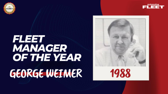 Automotive Fleet Fleet Manager of the Year 1988 winner George Weimer