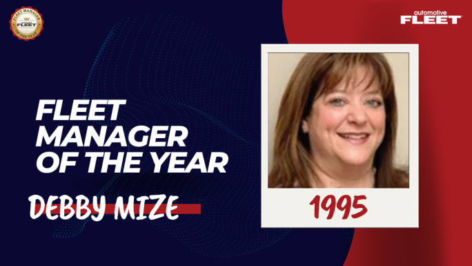 Automotive Fleet Fleet Manager of the Year 1995 winner Debby Mize.
