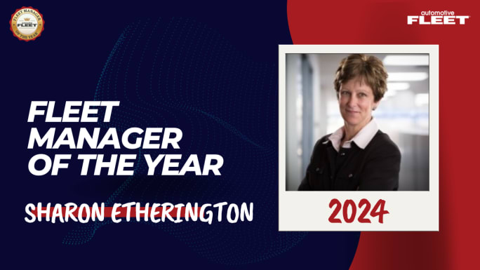 Fleet Manager of the Year honoree Sharon Etherington recipient of the award in 2024.