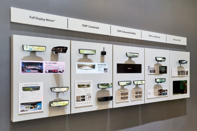 Gentex dimmable mirrors. 