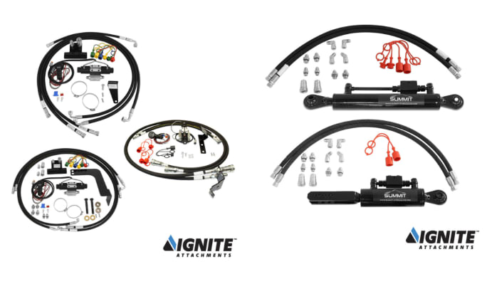 A picture of Ignite Attachment tractor kits.