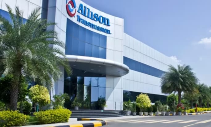 The exterior of an Allison Transmission company building in India.