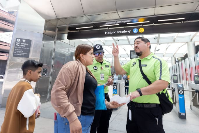 Safety Ambassadors at LA Metro.