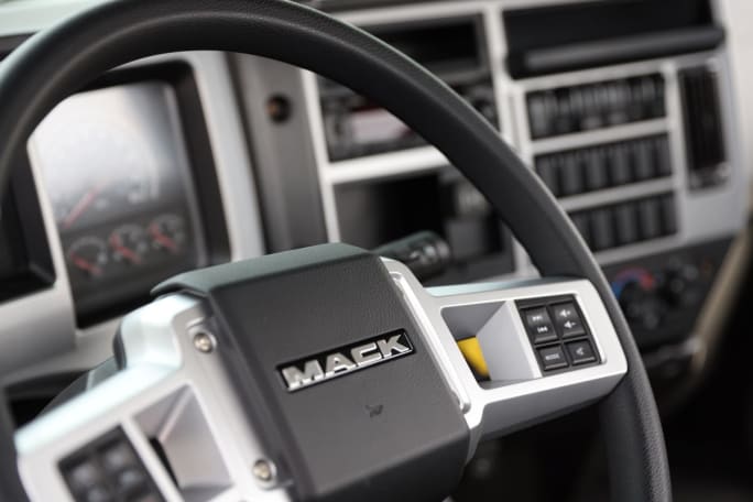 Mack MD steering wheel.