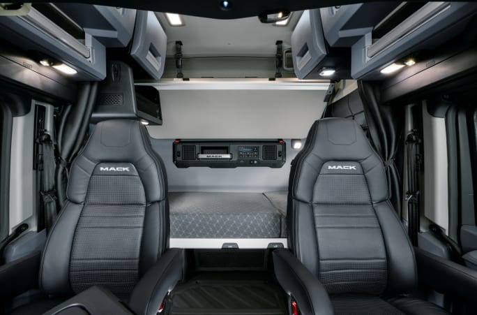 2025 Mack Anthem interior.