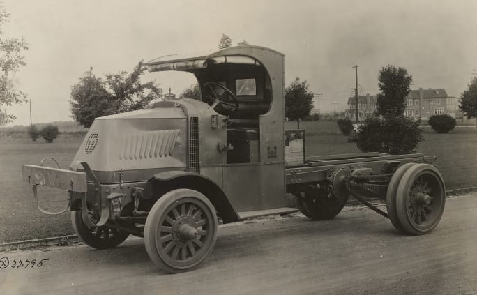 World War I Mack AC truck.