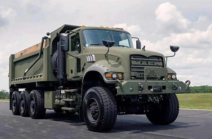 Mack Defense M917A3 military vehicle.
