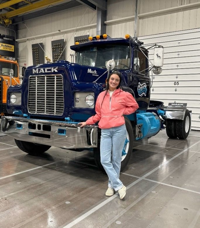 Mack Truck restorer Grayce Emmick.