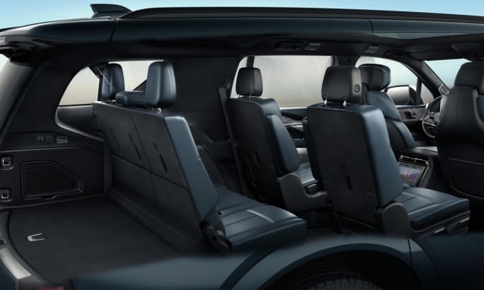 Interior view of a 2026 Cadillac Escalade IQL.