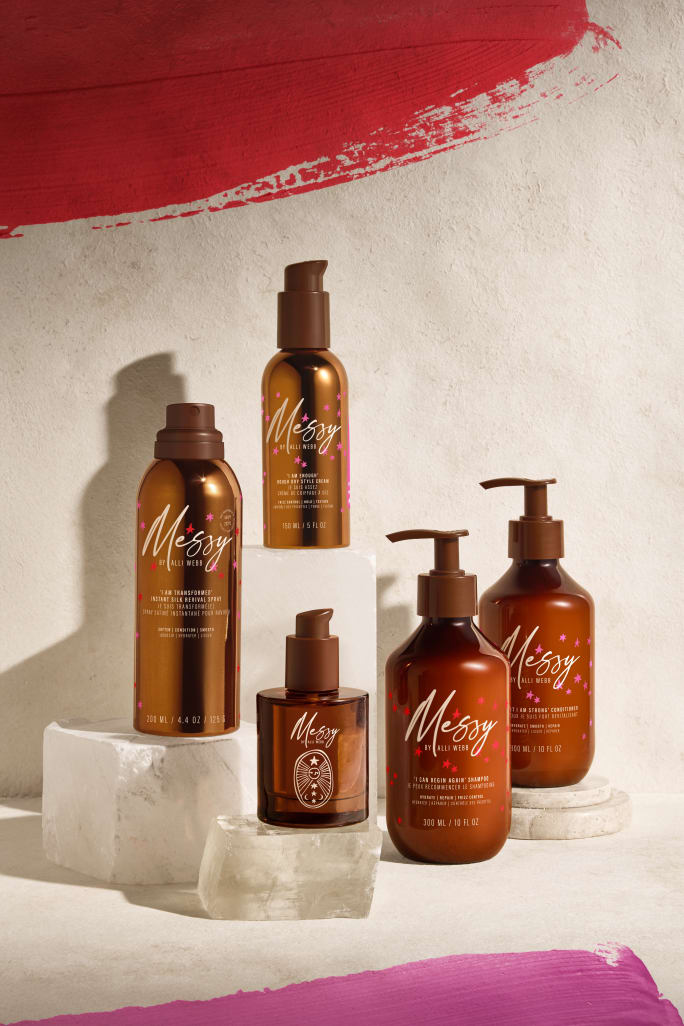 A line of beauty products