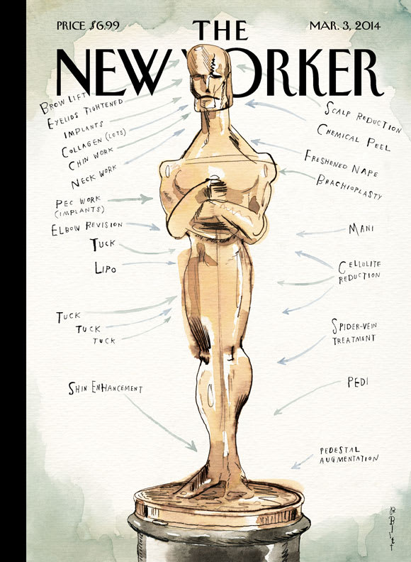 The New Yorker Cover Tells the Truth About Oscar Preparation