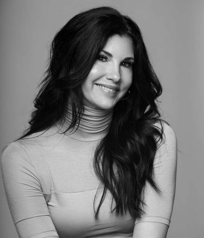 A smiling woman