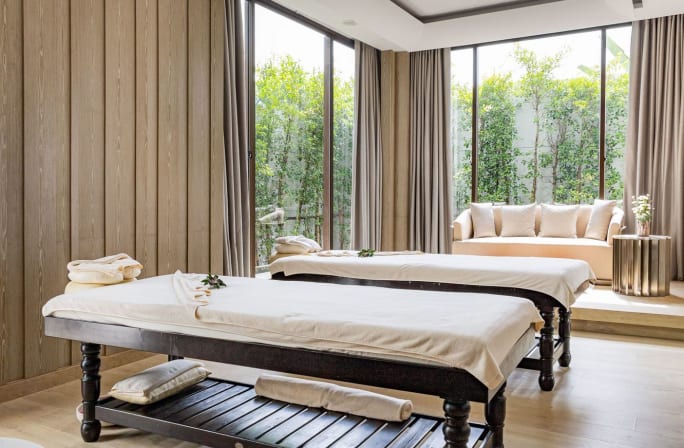 A massage room