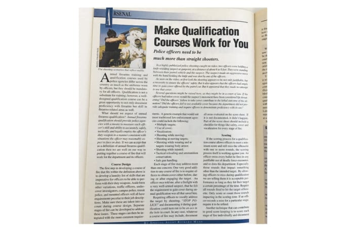Make qualifications courses work for you.[|CREDIT|]Image: scan of pages from POLICE