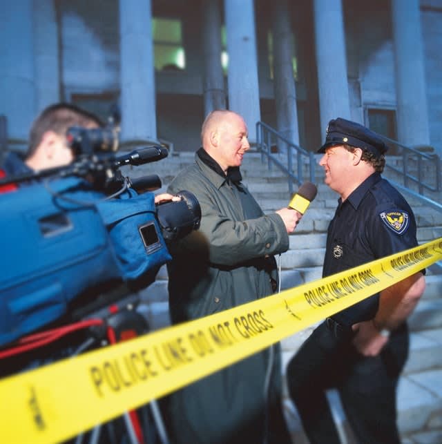 You may be expected to speak to the media once you become a supervisor. And you'll definitely be doing more public speaking. Photo: Getty Images