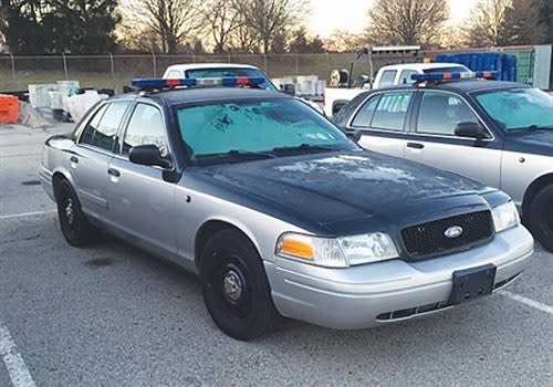 Before agencies sell their retired patrol vehicles they usually remove equipment and try to reuse it. Photo: City of Dublin