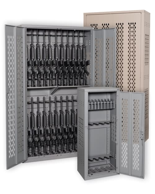 Argos Security offers secure Weapon Storage Cabinets with single- or double-hinged doors. [|CREDIT|]Photo: Argos Security