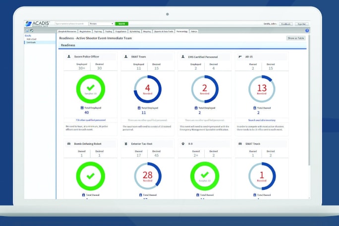 One of the primary tools included in the Acadis Readiness Suite is the Acadis Learning Management System (LMS). The LMS allows agencies to create online training courses. (Photo: Envisage)[|CREDIT|]