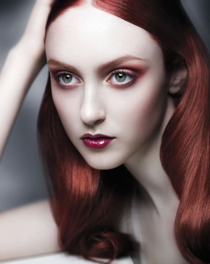 MAKE-UP HOW-TO: Cerulean Smoke and Red Dahlia